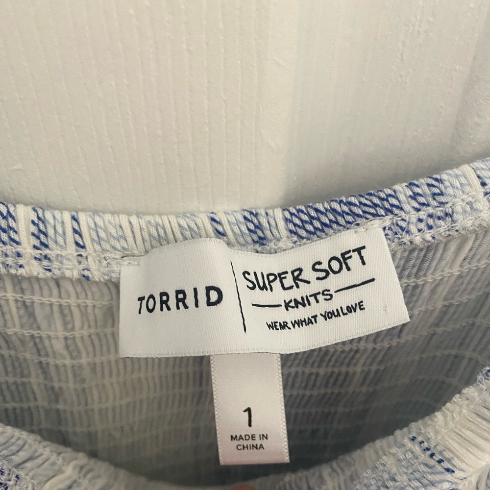 Blue and White Torrid Dress. NWOT. - Picture 3 of 3